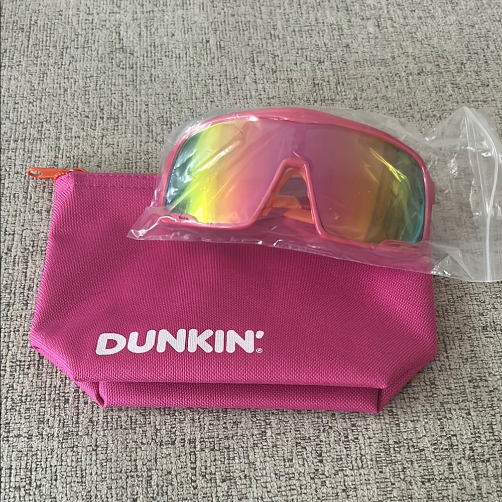 Dunkin Pink Sunglasses with Makeup Case
